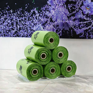 Custom Logo Biodegradable Dog Poop <b>Bags</b> <b>Compostable</b> Waste Collectors for Household Gravure Printing on Surface - Product Image 3