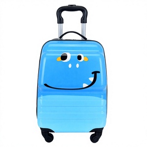 Koper Troli Anak Motif Kartun ABS 18 Inch Desain 3D Hewan Lucu dengan Kunci - Product Image 4