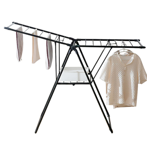 Accessoires de vêtements Étendoir à <span class=keywords><strong>linge</strong></span> pliant en forme d'aile peu encombrant <span class=keywords><strong>avec</strong></span> <span class=keywords><strong>barre</strong></span> de support réglable Étendoir à <span class=keywords><strong>linge</strong></span> - Product Image 1
