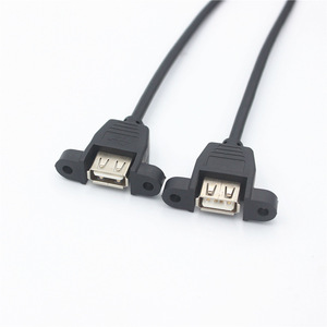 Cable USB 2.0 de 9 Pines para Placa Base con Puertos USB Dobles, Paso de 2.54mm, Tipo Dupont, con Orificios para Tornillos - Product Image 1