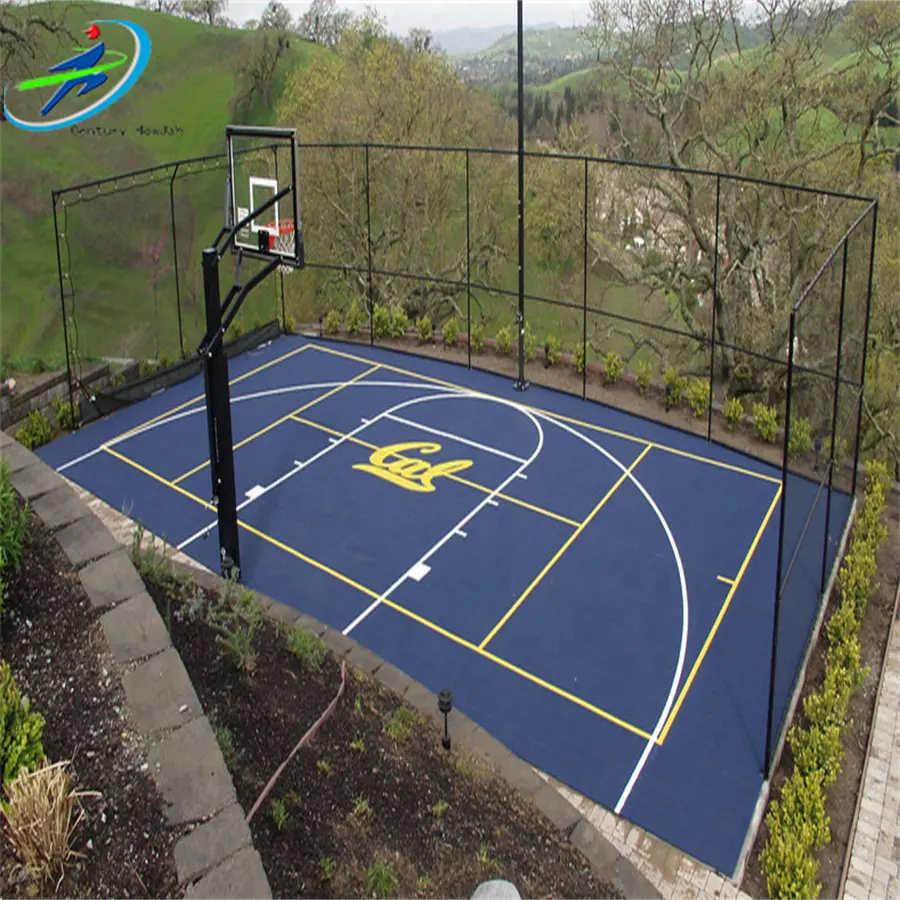 30x50 feet home sports court PP interlocking modular sport outdoor flooring tiles for multi sport court