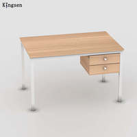 Table d'étude ergonomique pour bureau à domicile moderne poste de travail en bois avec étagère de rangement extensible pour les petits espaces bureau d'écriture
