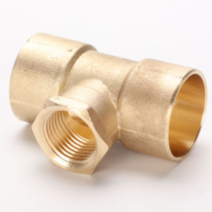 Série de compression en laiton de tuyau de raccords de réfrigération en cuivre de coude et de té de haute qualité - Product Image 3