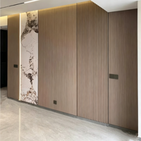 Panneau mural en placage de bois pour la décoration intérieure, panneau en WPC à base de cristal de carbone, panneau mural en bois de bambou au charbon de bois, imperméable et facile à installer