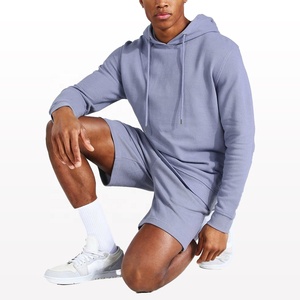 Sudadera corta con capucha para hombre, jersey de rizo francés, chándal de verano, novedad, venta al por mayor, 2021 - Product Image 1