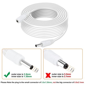 Compatibel 5V Dc Adapter Snoer Voor <span class=keywords><strong>Cctv</strong></span> Beveiliging Ip Netwerk Camera 1.35Mm X 3.5Mm Poort Voeding Toebehoren - Product Image 4