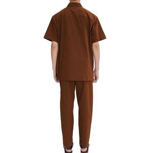 ชุดวอร์มผู้ชายคุณภาพสูง พิมพ์โลโก้ได้  สำหรับใส่ลำลอง ไปโรงเรียน หรือชีวิตประจำวัน  ชุดวอร์มแขนสั้นและกางเกงขาสั้นสำหรับผู้ชาย - Product Image 3