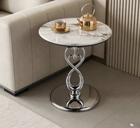 Table basse en marbre moderne et minimaliste pour salon et bureau à domicile, durable, avec plateau en pierre écologique, table d'appoint pour canapé