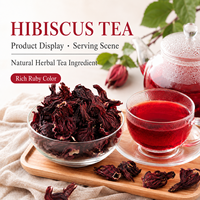 Tisane Bien-être aux Herbes – Mélange de Thés Fonctionnels Adaptogènes – Thé Premium Hibiscus Sabdariffa – Calices de Roselle Entiers Séchés – Sac/Boîte en Vrac