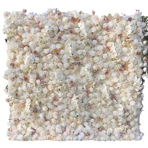 Mur de fleurs artificielles en tissu 5D de haute qualité pour hôtels, événements, scènes de mariage et décors de fête - Product Image 1