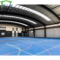 Vigas de Acero Ligeras, Vigas en H Laminadas en Caliente, Construcción de Estadios, Estructura de Acero para Pabellones Deportivos Interiores, Colores Personalizables