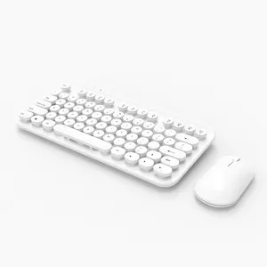 Factory Custom Round Keycaps Keyboard Mouse Combo With 2.4g Receiver