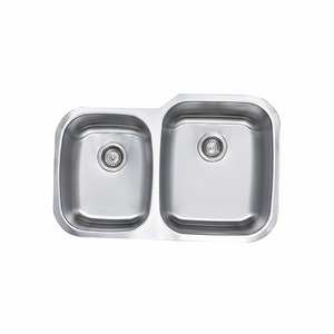 [BAEKJO] Évier européen BD813 à double bac en acier inoxydable satiné pour un lavage quotidien durable en cuisine - Product Image 2