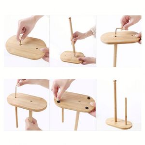 Factory Supply Wood Toilet <b>Paper</b> Roll <b>Holder</b> Two Roll Multi-Roll <b>Paper</b> <b>Holder</b> Napkin <b>Holder</b> for Table Tissue <b>Paper</b> - Product Image 3