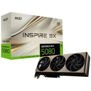 Nuevas tarjetas gráficas MSI GeForce RTX 5080 16G INSPIRE 3X OC con 16GB GDDR7 - Product Image 2
