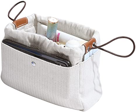 Холщовые Органайзеры для сумок из натурального хлопка в елочку, сумка-шейпер, вставка для шейпинга, картина 18, 6 карманов, легкая, однотонная