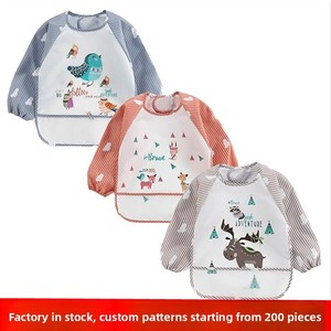 <span class=keywords><strong>Babero</strong></span> Reversible Impermeable de Poliéster con Diseño de Dibujos Animados para Bebés y Niños, Fabricado en Fábrica para Comer y Dibujar sin Necesidad de Lavado - Product Image 2