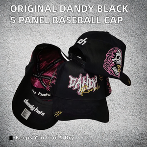 Gorra de Béisbol de 5 Paneles Sad Boys de Alta Calidad, con Corona Curva, Bordado Original, Estilo Urbano, Negra, Transpirable - Product Image 2