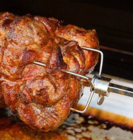 Kit de Asador Eléctrico a Batería con Motor Metálico Resistente, Sistema de Asador Portátil para Parrilla