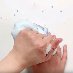 สไลม์ฟูฟ่องยอดนิยมใหม่ ขายดี สไลม์คริสตัล สไลม์ไอศกรีมหลากสีสัน สไลม์ไหมสีรุ้ง - Product Image 6