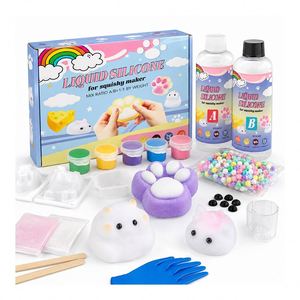 Cat Paw Hamster Cheese Mold Craft <b>Kit</b> Featuring Equal Ratio Silicone <b>Gel</b> Pigments Fuzzy Powder Mixing Cups Accessories - Product Image 1