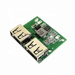 9V 12V 24V à 5V chargeur abaisseur de DC-DC Module d'alimentation double sortie USB carte de tension abaisseur 3A régulateur de charge de charge de voiture 6-26V