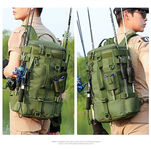 กระเป๋าเป้สะพายหลังผู้ชายแบบสปอร์ตอเนกประสงค์ ความจุขนาดใหญ่ สำหรับตกปลา เดินป่า กิจกรรมกลางแจ้ง และยุทธวิธี - Product Image 6