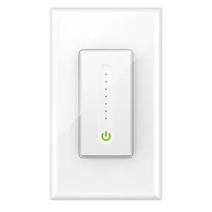 120v ad alta tensione all'aperto alexa wifi tuta zigbee scorrevole singolo dimmer interruttore decor parete dimmer interruttori