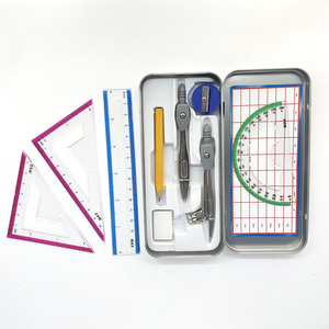 Bộ La Bàn Toán Học Tối Đa 9 Món Sang Trọng Dụng Cụ Hộp Hình Học Chất Lượng Cao Cho Bé Gái Bằng Kim Loại - Product Image 4