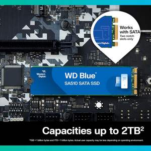 Nuovo SSD Interno M.2 2280 SATA III 6 Gb/s da 500GB Blu SA510, 560 MB/s WDS100T3B0B - Product Image 5