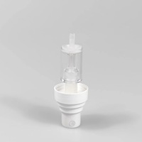 En stock bouteille de mélange d'huile de poudre à double chambre mélange deux-en-un avec pompe séparation de la poudre d'eau poudre lyophilisée