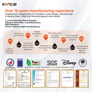 Koncai Phiên bản cập nhật làm tóc du lịch Thẩm mỹ viện cắt Tóc Trường hợp trang điểm trường hợp tàu lăn - Product Image 3