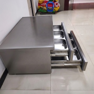 Commerciële keuken onderbouw koelkast roestvrijstalen koelkast werktafel vriezer chef-kok koelkasten met <span class=keywords><strong>4</strong></span> laden - Product Image 2