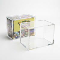 Boîte de présentation de cartes à collectionner en acrylique sur mesure, résistante aux UV, haute transparence, fabriquée directement en usine
