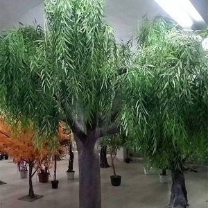 Mô phỏng cây liễu cây thường xanh cho khách sạn cảnh quan nhân tạo khóc liễu và thẳng cây liễu sợi thủy tinh - Product Image 3