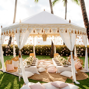 SHREE SIDHI VINAYAK <b>TENT</b> EXPORT Luxury Pagoda Marquee <b>Canopy</b> <b>Tent</b>-Cotton Double Layer MSI Frame Fire Retardant Three-Season UV - Product Image 1