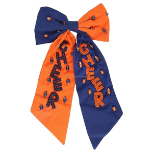 Pinzas para el pelo de cinta de tela metálica hechas a medida Accesorio de moda de boda de estilo dulce para fiestas de niñas Directo de fábrica - Product Image 2