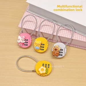 Candado con Combinación <span class=keywords><strong>Mini</strong></span>, Diseño de Dibujos Animados, para Dormitorio Estudiantil, Armario de Gimnasio, Antirrobo, Modelo $$kloon - Product Image 2