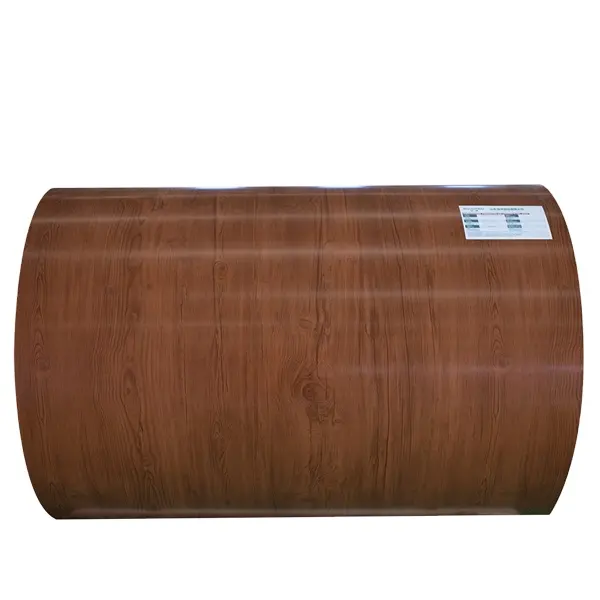 Sheet Roll Wood Grain Decorative Color Coated Galvanized Steel Customized Enduro Roof Sheet Price Steel Coil Garden Igloo EN TSD
