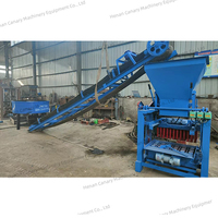 Machine de bloc de béton de ciment creux entièrement automatique CR2-45 haute capacité avec engrenage de moteur PLC 220V fabricant de briques entièrement mécanique