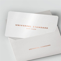Vente en gros d'usine personnalisée de cartes d'invitation de remerciement pour une fête de mariage carte-cadeau d'adhésion à motif de feuille d'or razergold
