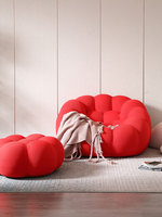 Ensemble de canapés modulaires contemporains et minimalistes en velours avec éponge haute densité pour salon d'appartement