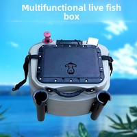 Bateau à pédales YAK Outdoors LDPE Livewell pour la pêche - Équipé d'un récipient à poissons vivants électrique pour la pêche en mer et sur la plage - Plusieurs couleurs