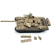 Modèle de char d'assaut russe T90 T-90 à l'échelle 1/72, peinture désertique, collection de bureau, ornement ou bibelot