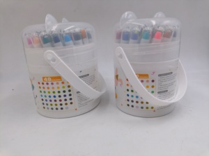 Crayons en EVA lavables non toxiques et torsadables pour enfants - Emballage de 12 crayons colorés en forme de baril - Product Image 6