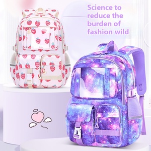 Ensemble de trois sacs d'école ultra-légers pour les lycéennes Nouveau sac à dos coulissant pour étudiants - Product Image 3