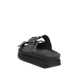 Sandali Fantasy da Donna con Zeppa S1111 Bamboo Nero - Product Image 2