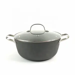 건강한 친환경 Nonstick 요리 냄비 냄비 냄비 유리 주철 냄비 냄비 캐서롤 유리 뚜껑