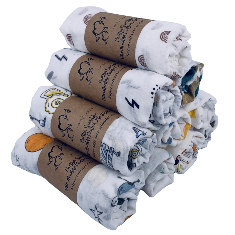 3 Pack Organic Cotton Baby Swaddle