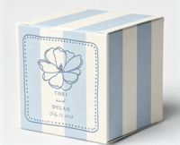 Boîte d'emballage cosmétique en papier rigide recyclable, écologique, personnalisée, avec dessin de fleurs, doublure en éponge, fermeture magnétique